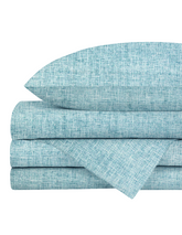 Juego de Sábanas para Colecho (70x100) - Percal Azul Mar