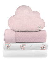 Juego de Blancos para Colecho / Corral (74x110) - 4 piezas - Arcoiris Love