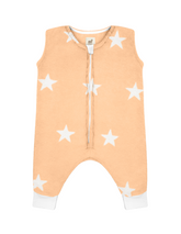 Saquito para Dormir para bebés con abertura para pies - Estrellas Peach