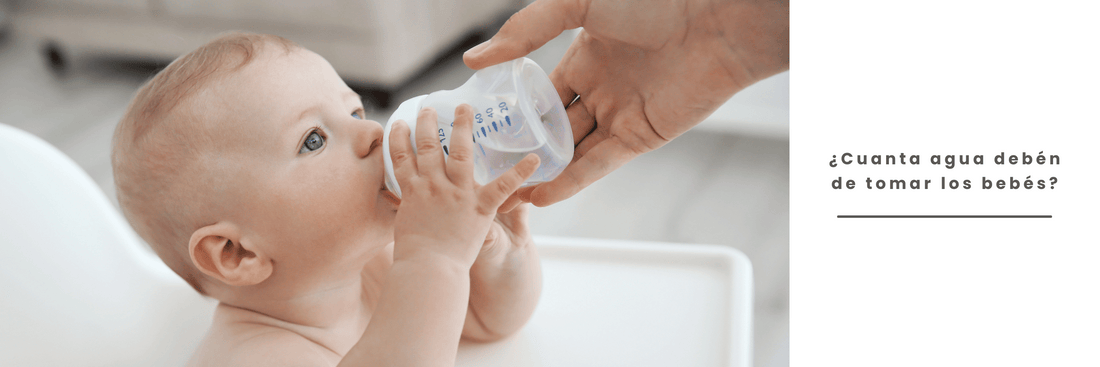 ¿Cuánta agua deben de tomar los bebés?