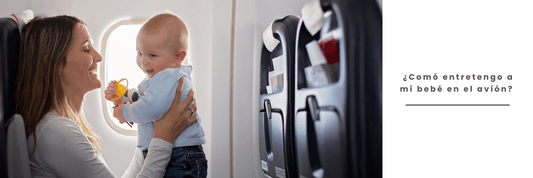 ¿Cómo entretengo a mi bebé en el avión?