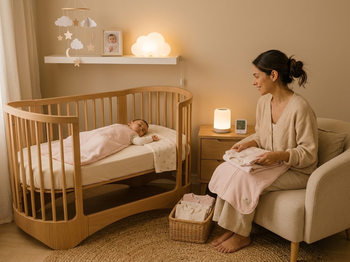 Cómo vestir a tu bebé para dormir