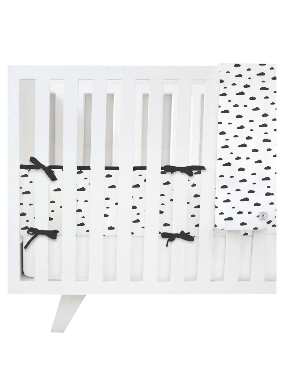 Juego para Cuna - con sábanas 100% Algodón - Nubecitas