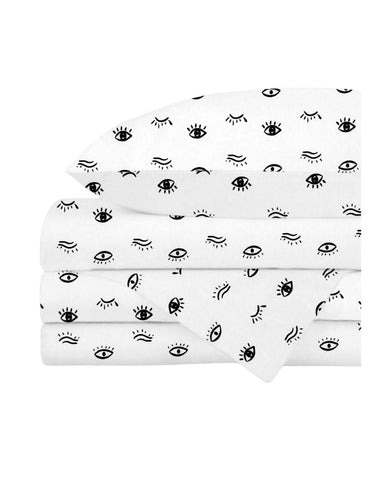 Juego de Sábanas de 3 piezas para Cama Cuna Ojitos