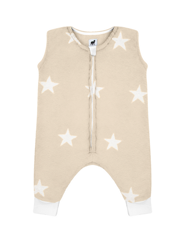 Saquito para Dormir para bebés con abertura para pies - Estrellas Beige