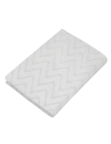 Sábana de cajón para Colecho/Corral (74x110) - Súper Suave - Zig Zag Gris Claro