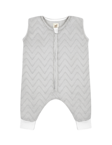 Saquito para Dormir para bebés con abertura para pies - Zig Zag Gris Perla
