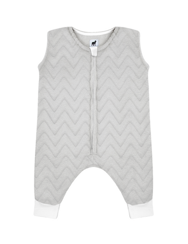Saquito para Dormir para bebés con abertura para pies - Zig Zag Gris Perla