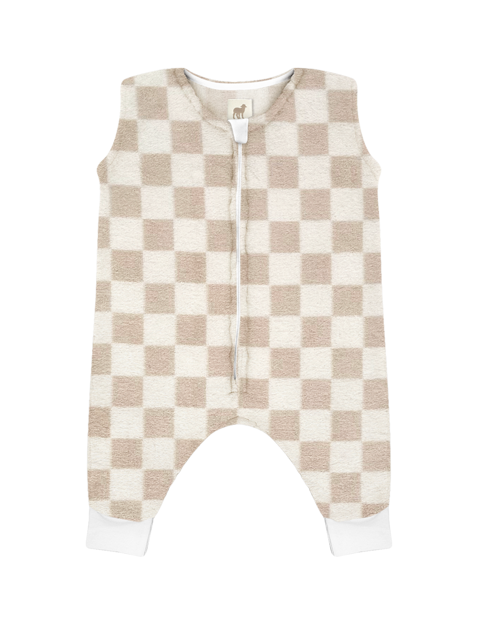 Saquito para Dormir para bebés con abertura para pies - Cuadritos