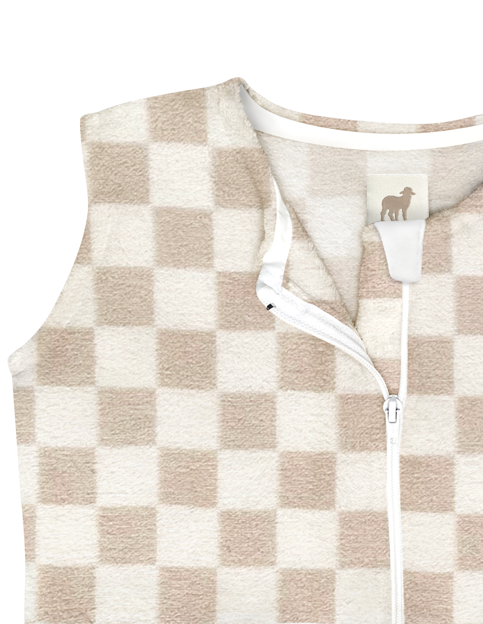 Saquito para Dormir para bebés con abertura para pies - Cuadritos