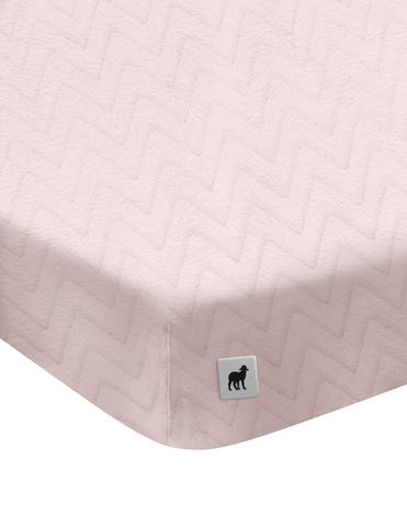 Sábana de Cajón Calientita para Mini Colecho (50x90) - Zig Zag Rosa