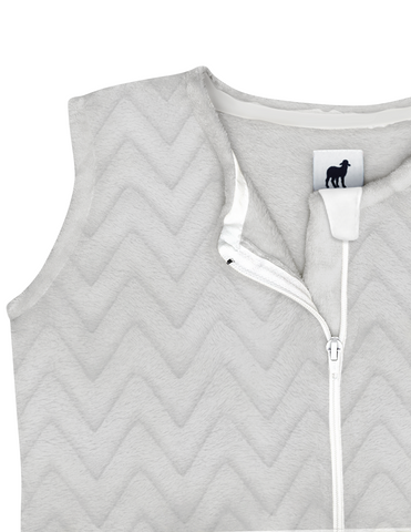 Saquito para Dormir para bebés con abertura para pies - Zig Zag Gris Perla