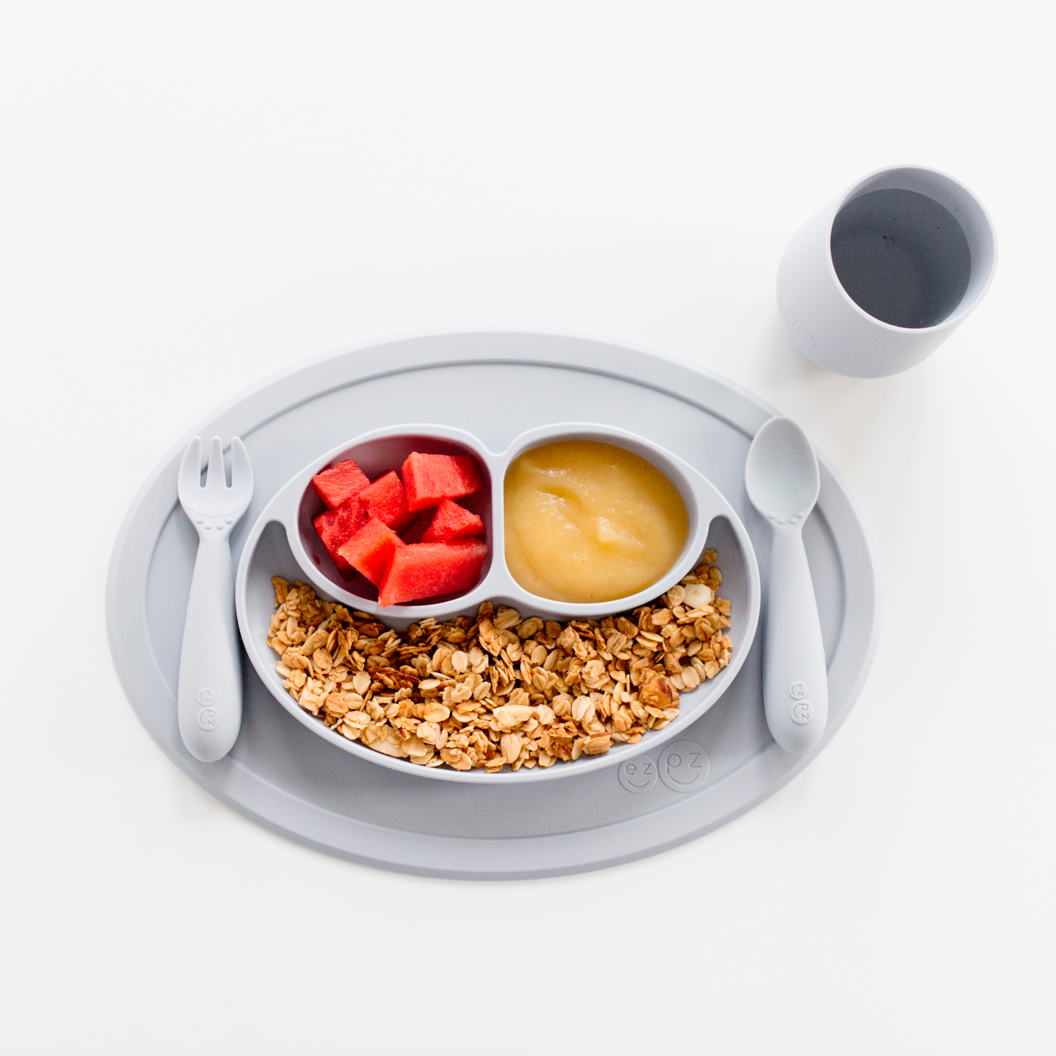EZPZ Set de Alimentos Mini 12 + Plata