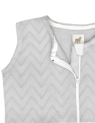 Saquito para Dormir para Bebés (0 - 6 meses) - Zig Zag Gris Perla