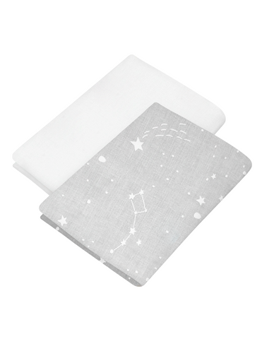 Set de 2 Sábanas de Cajón para Cuna - Constelaciones
