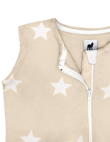 Saquito para Dormir para bebés con abertura para pies - Estrellas Beige