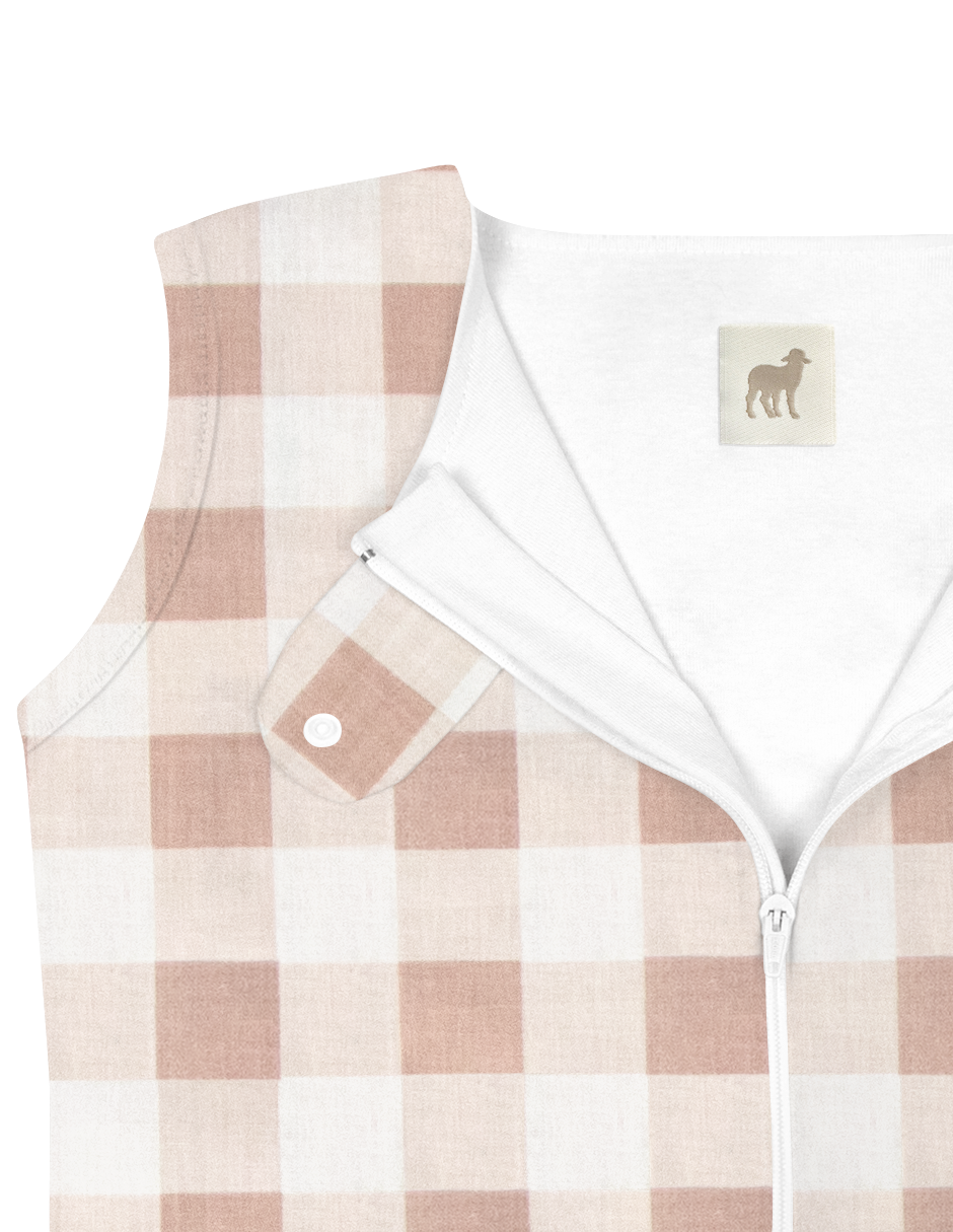 Saquito para Dormir para bebés con abertura para pies - Gingham