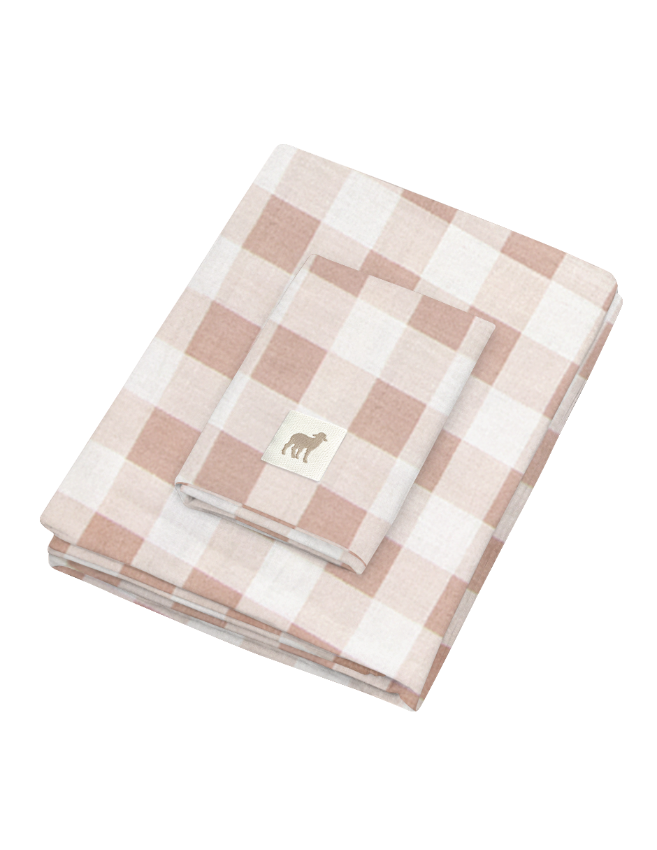 Juego de Sábanas de 3 Piezas para Colecho/Corral (74x110) - Gingham