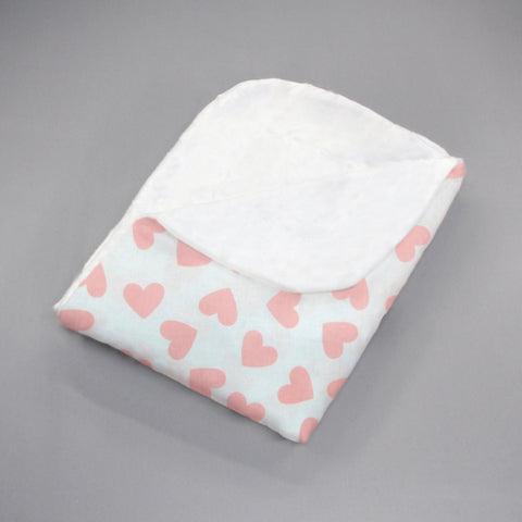 Cobija para Cama Cuna Corazoncitos