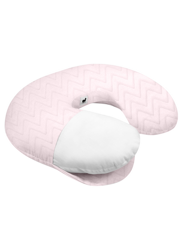Cojín de Lactancia - Súper Suave - Zig Zag Rosa
