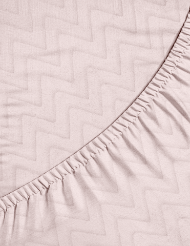 Sábana de Cajón Calientita para Mini Colecho (50x90) - Zig Zag Rosa