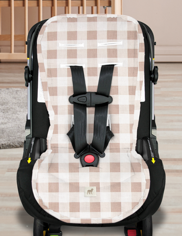Cubre Carreola Gingham