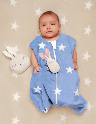 Saquito para Dormir para Bebés (0 - 6 meses) - Flannel Estrellas
