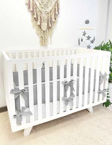 Juego para Cuna - 3 piezas - Chevron Gris