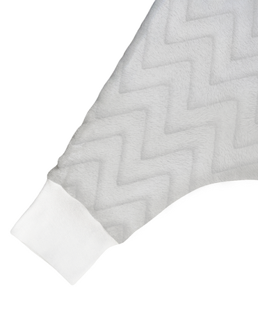 Saquito para Dormir para bebés con abertura para pies - Zig Zag Gris Perla