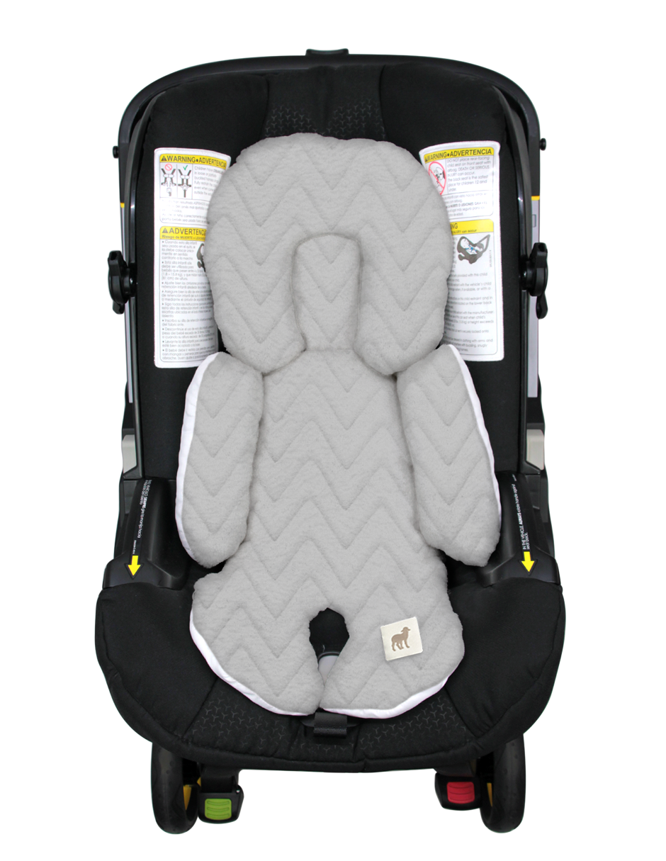 Cojín Posicionador para Porta Bebé Zig Zag Gris