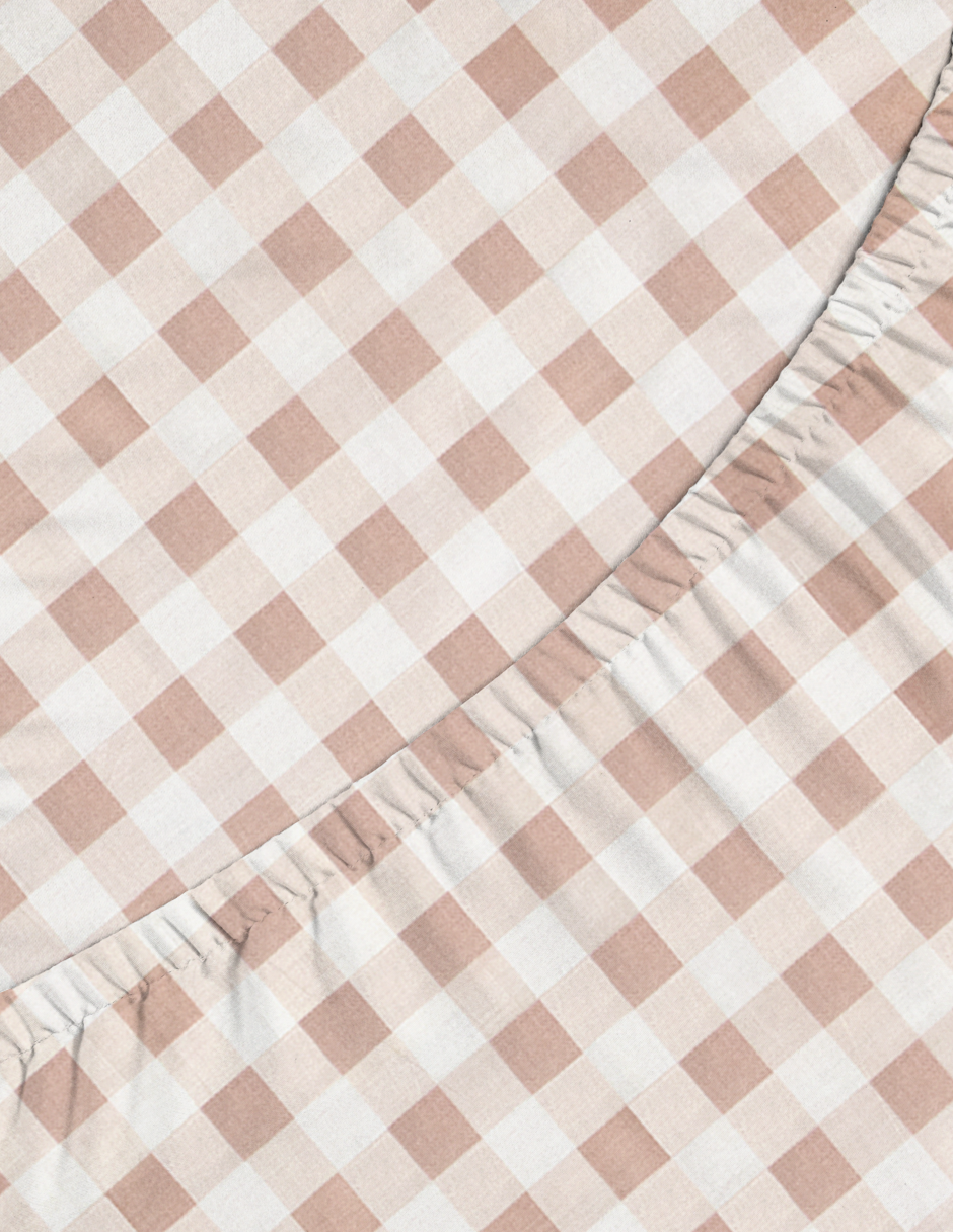 Set de 2 Sábanas de Cajón para Cama Cuna - Gingham