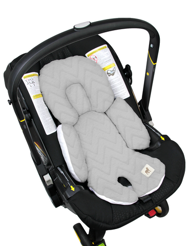 Cojín Posicionador para Porta Bebé Zig Zag Gris