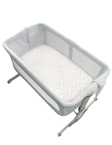 Sábana de Cajón Calientita para Mini Colecho (50x90)- Zig Zag Blanco