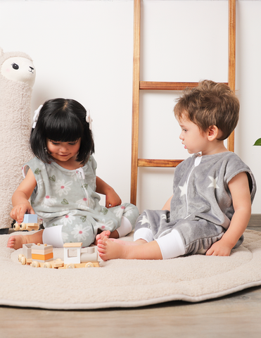 Saquito para Dormir para bebés con abertura para pies - Florecitas