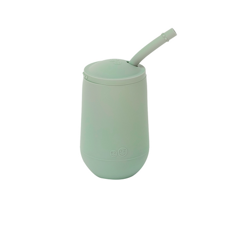EZPZ Vaso con Popote Happy Verde Nórdico
