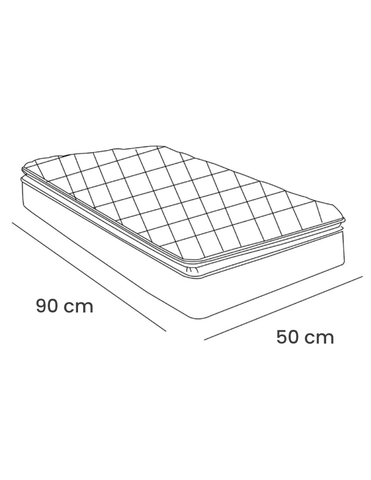 Set de 2 Sábanas de Cajón para Mini Colecho (50x90) - Lunares