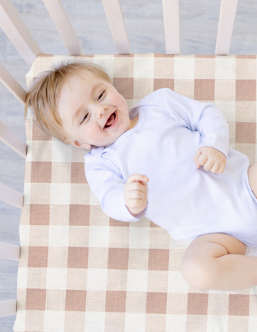 Set de 2 Sábanas de Cajón para Cama Cuna - Gingham
