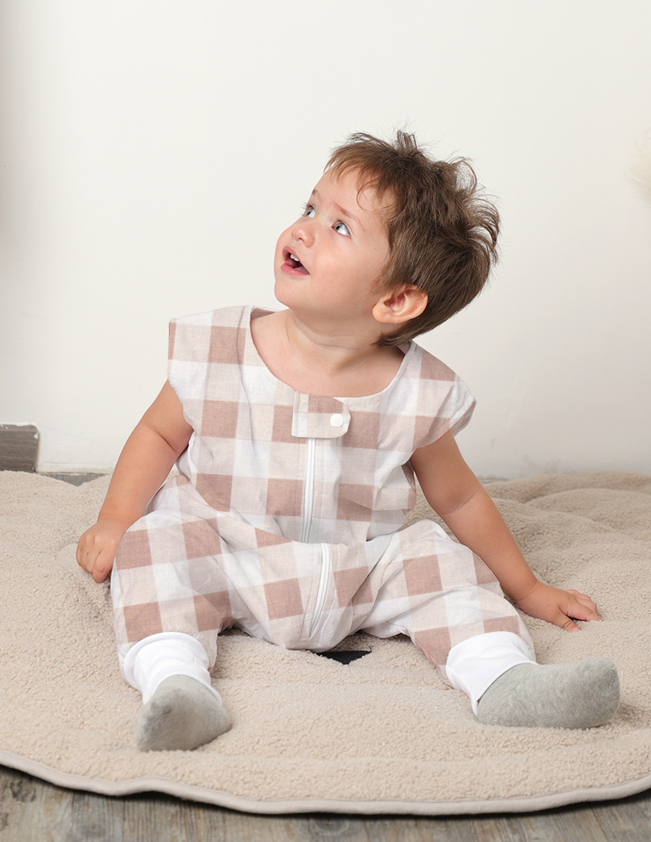 Saquito para Dormir para bebés con abertura para pies - Gingham