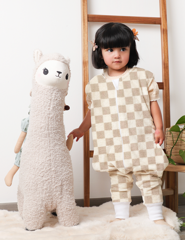 Saquito para Dormir para bebés con abertura para pies - Cuadritos