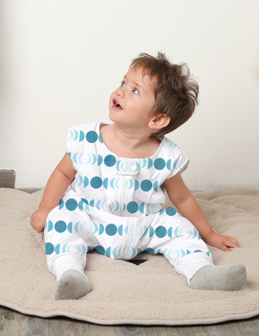 Saquito para Dormir para bebés con abertura para pies - Fases Lunares