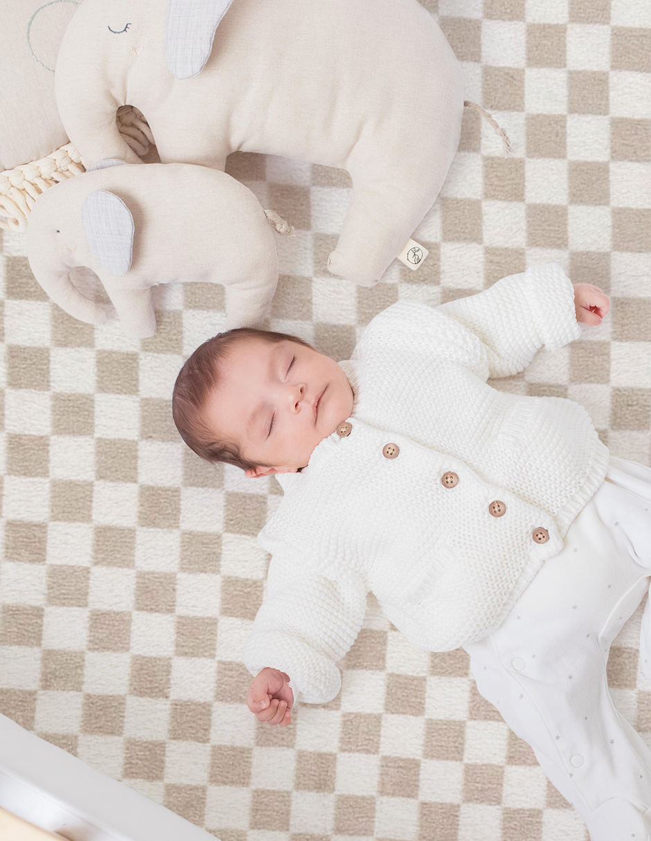 Sábana de Cajón para Colecho (70x100) - Cuadritos