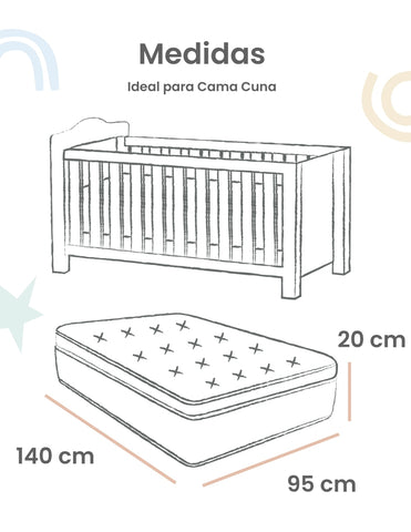 Set de 2 Sábanas de Cajón para Cama Cuna - Gingham