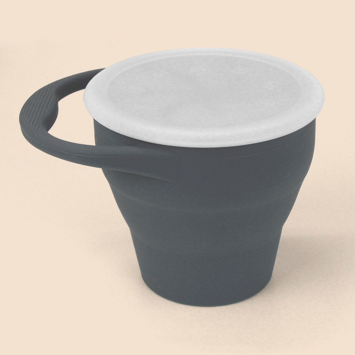 Contenedor Retractable con tapa para Snacks - Gris Óscuro