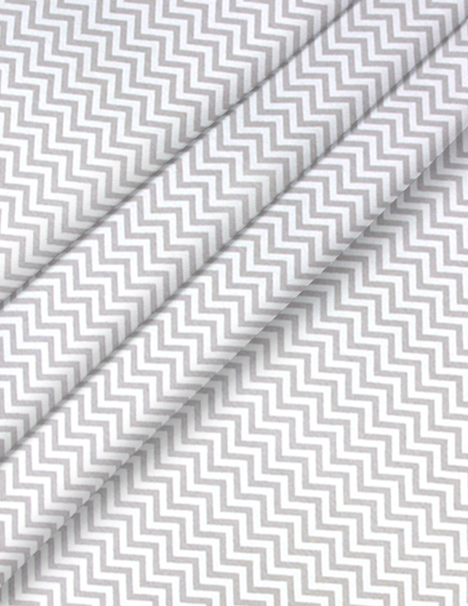 Sábana de Cajón para Colecho/Corral (74x110) - Chevron Gris