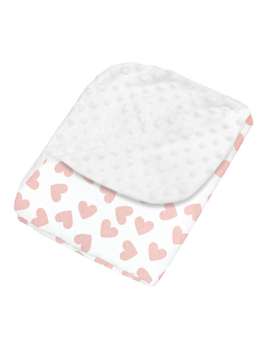 Juego para Cuna - con sábanas 100% Algodón - Corazoncitos