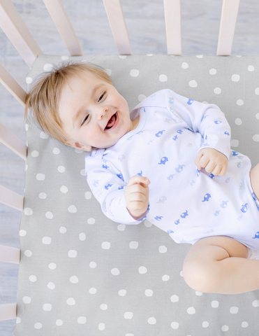 Set de 2 Sábanas de Cajón para Mini Colecho (50x90) - Lunares