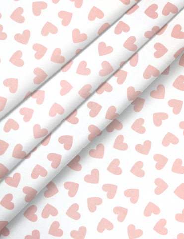 Juego para Cuna - con sábanas 100% Algodón - Corazoncitos