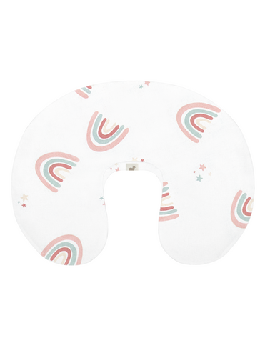 Funda para Cojín de Lactancia Arcoiris Love