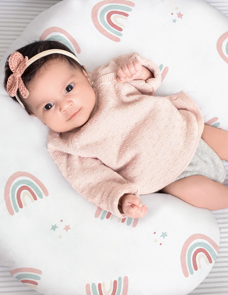 Cojín de Lactancia Arcoiris Love