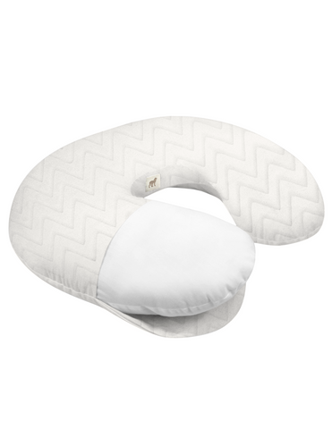 Cojín de Lactancia - Súper Suave - Zig Zag Blanco